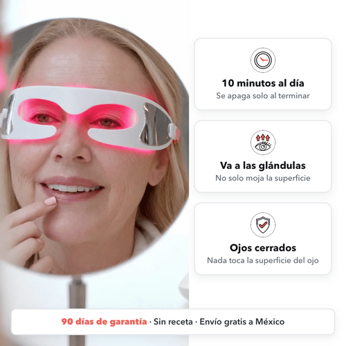 Nordian Antifaz de Luz Roja para el Ojo Seco
